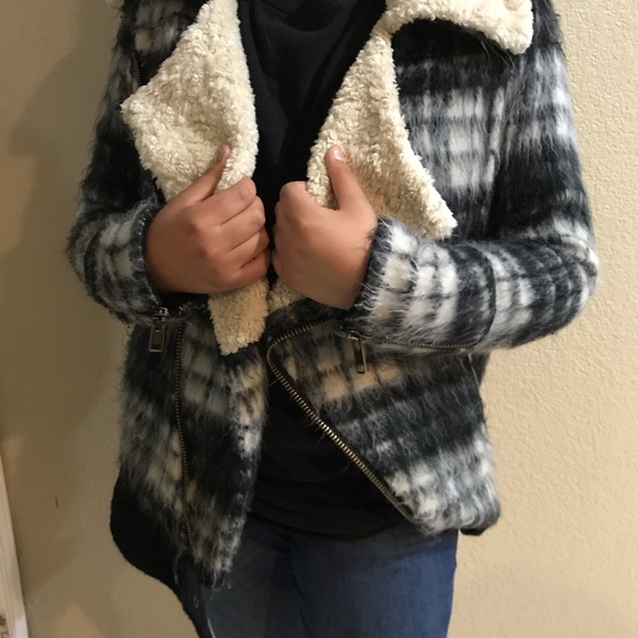 Free People Plaid Sherpa Jacket - Picture 8 of 8